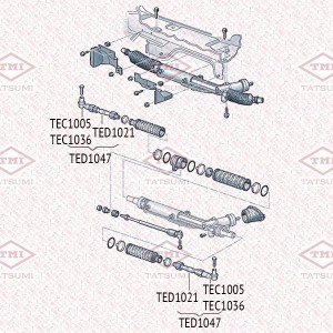 Наконечник рулевой тяги L/R AUDI A4/A6/A8/Allroad 95-SKODA Superb 01-VW Passat 9 TEC1005 TATSUMI