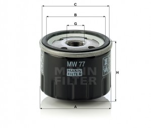 FIAT CINQUECENTO (1991-1998) MW 77 MANN FILTER