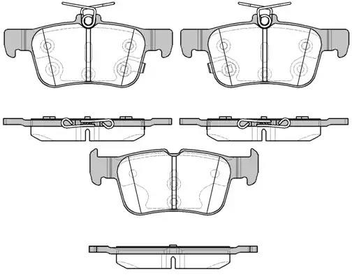1551 12 колодки дисковые задние!\ Ford Mondeo V 1.6/2.0/2.0TDCI 13> 155112 REMSA