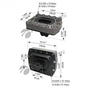 Подушка VOLVO двигателя задняя MANSONS 900.528 MANSONS