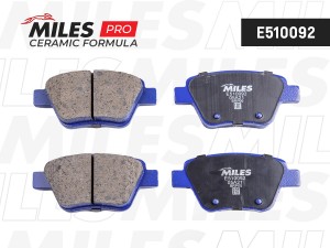 Колодки тормозные задние (Смесь CERAMIC серия PRO) SKODA OCTAVIA 04-/SUPERB 08-/ E510092 MILES