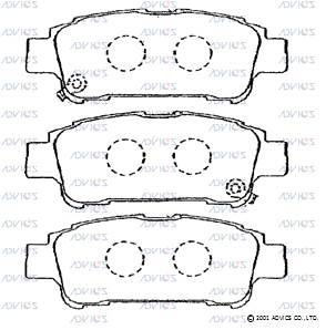 Дисковые тормозные колодки ADVICS SN679P SN679P ADVICS