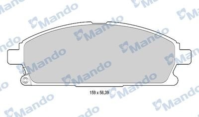 Колодки тормозные дисковые перед MBF015739 MANDO