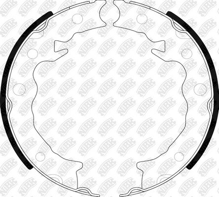 Колодки тормозные SUBARU Forester (12-),Impreza (11-) стояночного тормоза (4шт.) FN0685 NIBK