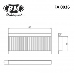 ФИЛЬТР САЛОННЫЙ FA0036 FA0036 BM MOTORSPORT