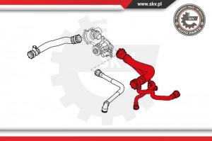 Шланг радиатора 24SKV245 24SKV245 SKV ESEN