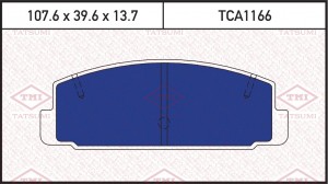 Колодки тормозные дисковые задние MAZDA 323 98- TCA1166 TCA1166 TATSUMI