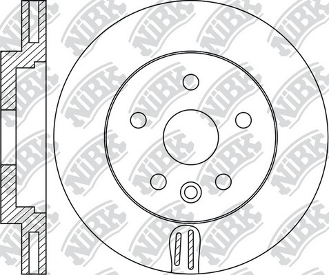 Диск тормозной FORD GALAXY/S-MAX/ VOLVO S60/S80/V70/XC70  RN1756 RN1756 NIBK