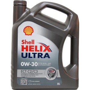 Масло моторное SHELL HELIX ULTRA ECT 0W30 C2/C3/SN синт.5л 550042371 SHELL