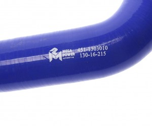 Патрубок УАЗ радиатора подводящий верхний (d=38) силикон MEGAPOWER 130-16-215 MEGA POWER