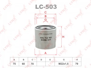 Фильтр масляный LC-503 LC-503 LYNXAUTO