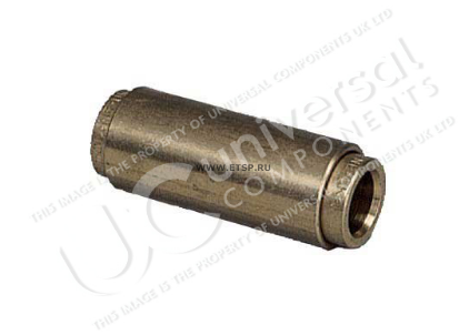 СОЕДИНИТЕЛЬ ТРУБОК (ЛАТУНЬ) O9X9ММ J2063 UNIVERSAL COMPONENTS