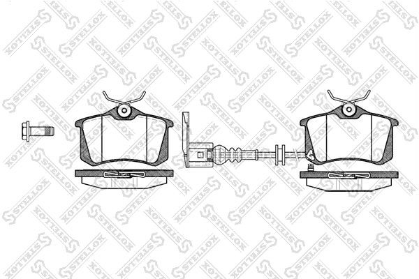 колодки дисковые з.!\ Dongfeng, VW Golf 1.4i-2.0TDi 03>, Skoda Fabia 1.4i/1.9TDi 274-041-SX STELLOX