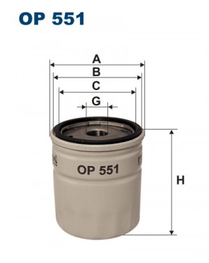 Фильтр масляный OP551 FILTRON