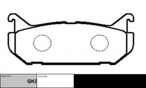 Колодки тормозные MAZDA 626 1991 ~ 1997 / Capella 1997 ~ / Clef 1992 ~ / Cronos  GK0652 CTR