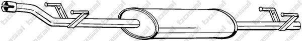 Глушитель MERCEDES Sprinter (00-) средняя часть BOSAL 288-231 BOSAL