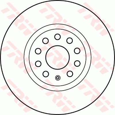 Диск тормозной передний VW PASSAT (3C_, 36_), SKODA OCTAVIA (5E_) DF4464S DF4464S TRW
