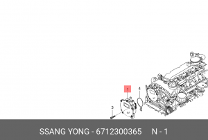 Насос вакуумный SSANGYONG Actyon (10-) (D20F) OE 6712300365 SSANG YONG