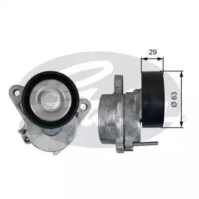 Ролик приводного ремня VW Golf AUDI A6,Q5 SKODA Octavia (13-) натяжной GATES T39292 GATES