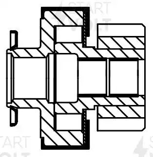 Привод стартера (бендикс) для а/м BMW X5 E70 (06-) 3.0i/X3 F25 (11-) 2.0i (тип V VCS 2626 START VOLT