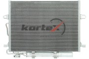 Радиатор кондиционера с ресивером  Mercedes-Benz E (W211) (02-) (LRAC 1511) KRD2 KRD2181 KORTEX