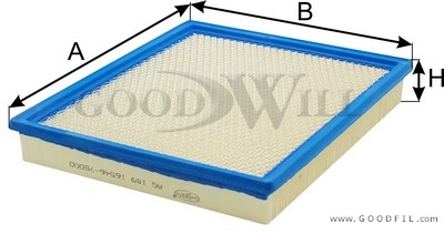 Фильтр воздушный AG189 AG 189 GOODWILL