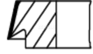 Кольца поршневые компрессора STD Ø 75 mm; h= 2x2x4 mm; 20529N0 MAHLE KNECHT