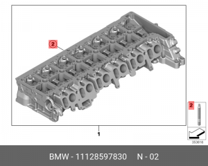 Шпилька BMW 5 (F10,F11) коллектора выпускного OE 11 12 8 597 830 BMW