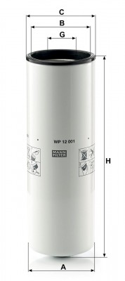 Фильтр масляный WP12001 Mann-Filter WP 12 001 MANN FILTER