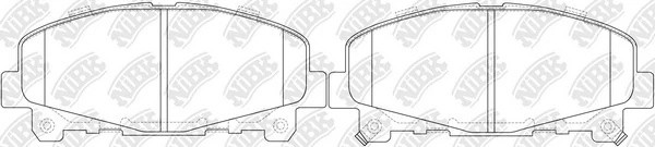 Колодки тормозные дисковые HONDA ACCORD 2008-2015 PN8865 PN8865 NIBK