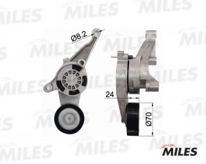 Натяжитель ремня приводного VW GOLF 5/T5/PASSAT 1.9TD AG00029 AG00029 MILES