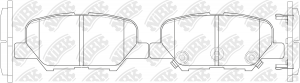 Колодки тормозные дисковые MITSUBISHI OUTLANDER 2012 PN25003 PN25003 NIBK