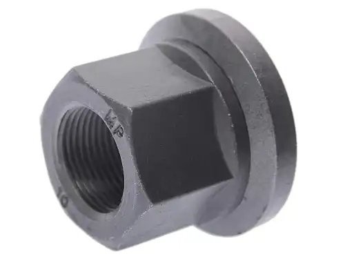 Гайка колеса ЕВРО КАМАЗ (H33 под ключ 32 с насечкой тефлон) MEGAPOWER 900-00-057 MEGA POWER