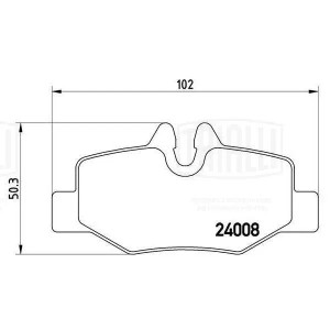 Колодки торм. Mercedes Vito/Viano (W639) (03-) диск. зад. (PF 4066) PF 4066 TRIALLI
