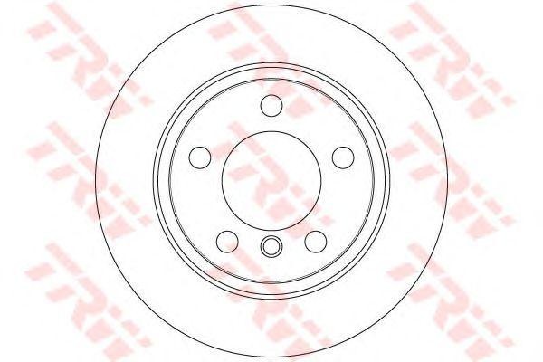 Диск тормозной задний MINI COUNTRYMAN (R60) DF6353 DF6353 TRW