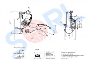Педаль газа SINOTRUK электр. (811W25970-6103) (SORL) 11083150010 SORL