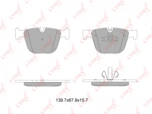 колодки дисковые! задние\ BMW F07GT/F01/F02/F03/F04 3.5i-4.0d 08> BD-1433 LYNXAUTO