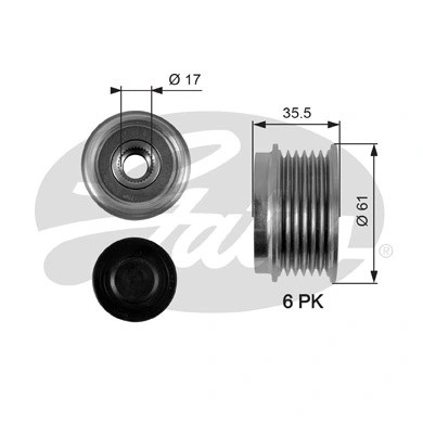 Муфта генератора OAP7100 (7789-10038) OAP7100 GATES