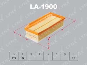 RENAULT DUSTER (2012>) KAPTUR (2016>) VAZ LADA LARGUS (2012>) LADA VESTA (2015>) LA-1900 LYNXAUTO