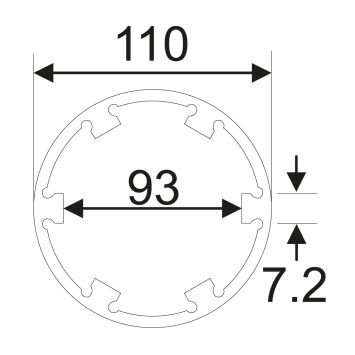 Головка ступичная для оси передней 6Т, d=110мм, L=80мм (MAN TGA, V9-82L-01) JTC JTC-5268 JTC TOOLS