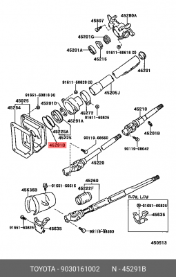 Сальник 90301-61002 90301-61002 TOYOTA