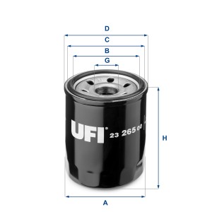 Фильтр масляный HONDA ACCORD VII/VIII 2.0/2.4i, CR-V III/IV 2.0/2.4i, GREAT WALL 2326500 UFI
