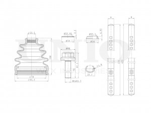 Пыльник ШРУСа (к-т) DUC-30005K UNIO