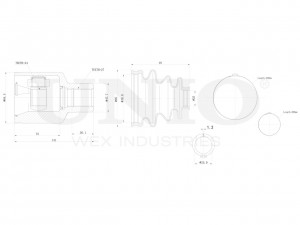 ШРУС внутренний CVJ-30064 UNIO