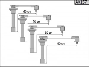 Провод высоковольтный HONDA Accord,Civic комплект CARGEN AX157 CARGEN