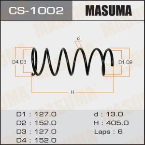 пружина пер.!\ Toyota Carina 1.6-2.0 92-97 CS-1002 MASUMA