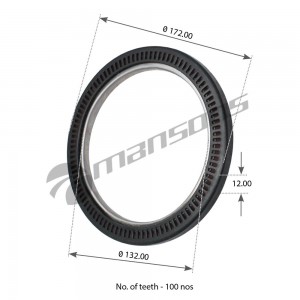 Сальник ступицы с кольцом ABS (D172, d132, h12) 400.621 MANSONS