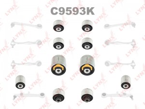 сайлентблоки рычага перед. к-кт! \ Audi A4/A6 96>, VW Passat 97> C9593K LYNXAUTO