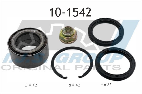 к-кт подшипника ступицы! передней\ Subaru Legacy 90-94 10-1542 IJS GROUP