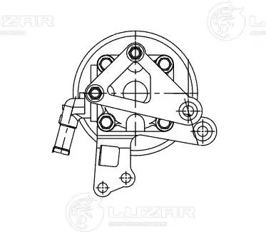 насос гидроусилителя руля!\ Nissan Murano (Z51) 3.5 08> LPS 1402 LUZAR